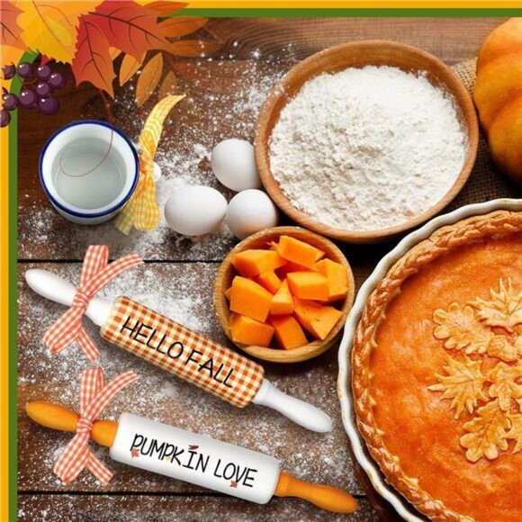 4 Pcs Fall Tiered Tray Decor Set Hello Pumpkin Love Maple Leaf Wood Table Decor‎ - Picture 6 of 6